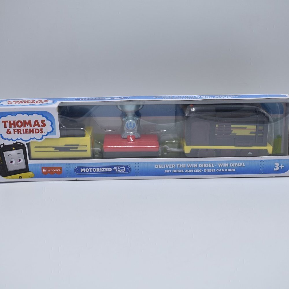 Thomas & Friends Fisher Price Track Master Motorized Deliver the Win Diesel New